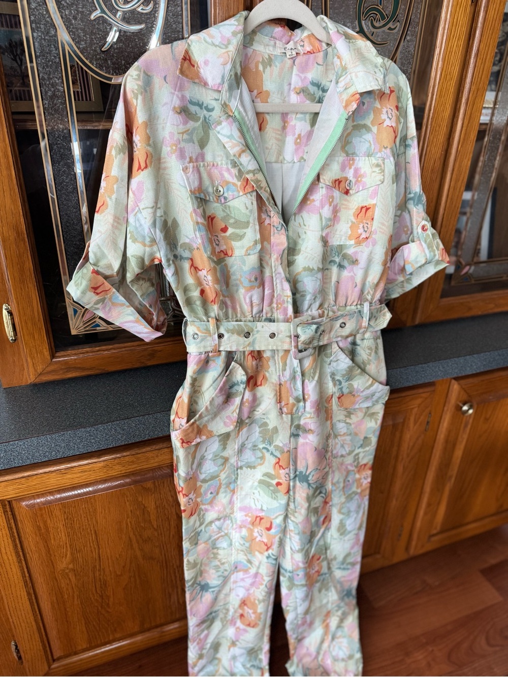 Floral Utility Jumpsuit